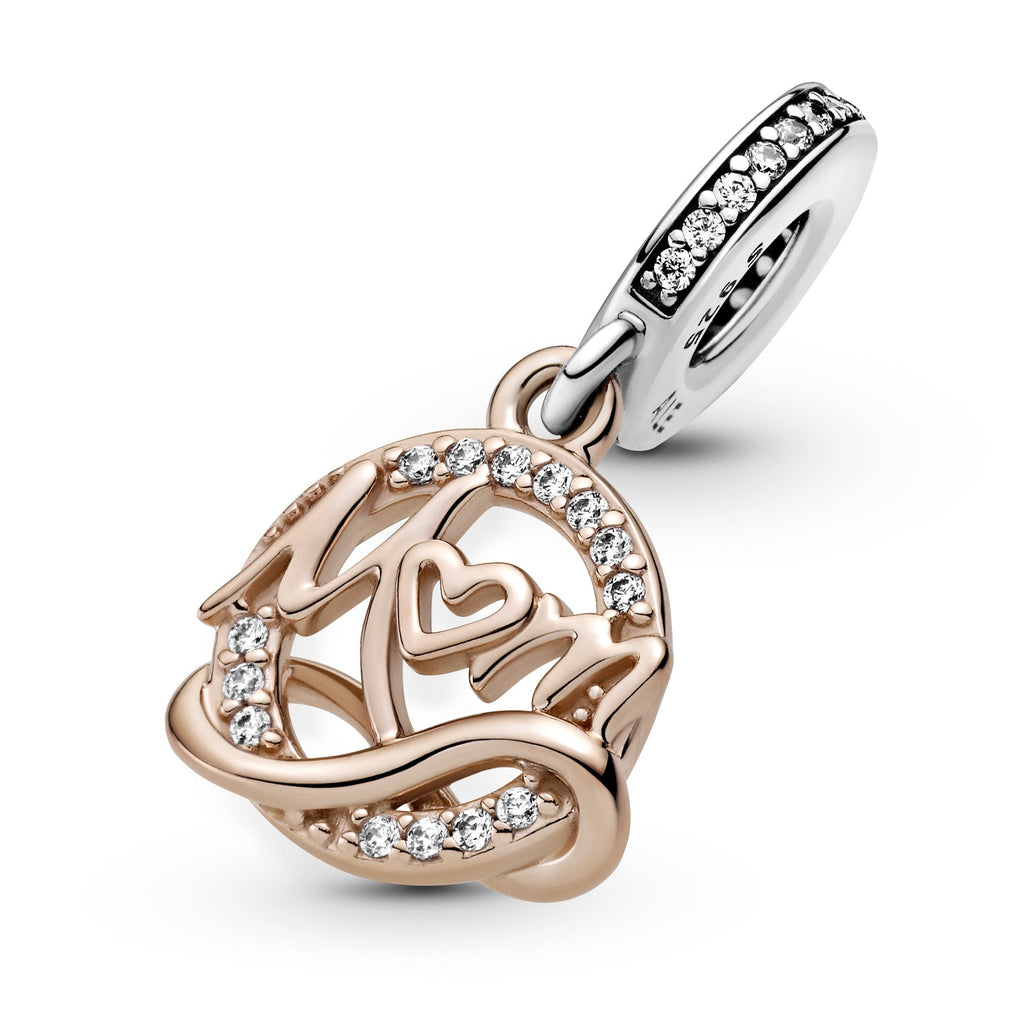 Two-tone Mum Dangle Charm