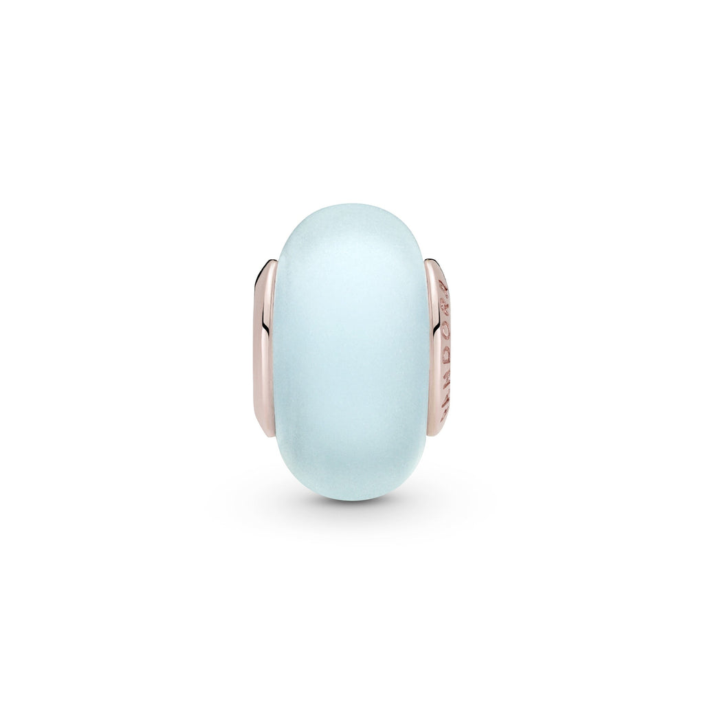 Matte Blue Murano Glass Charm