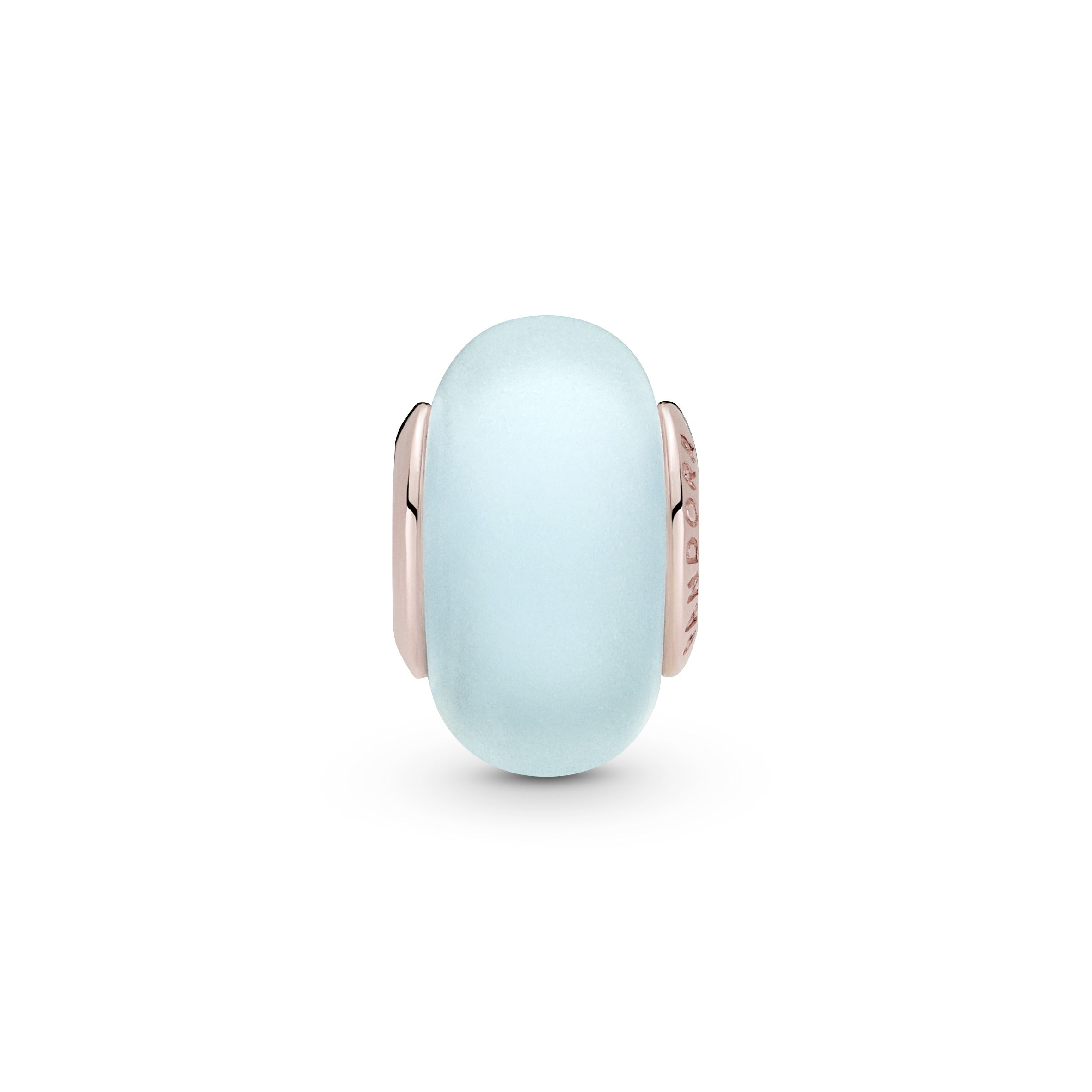 Matte Blue Murano Glass Charm