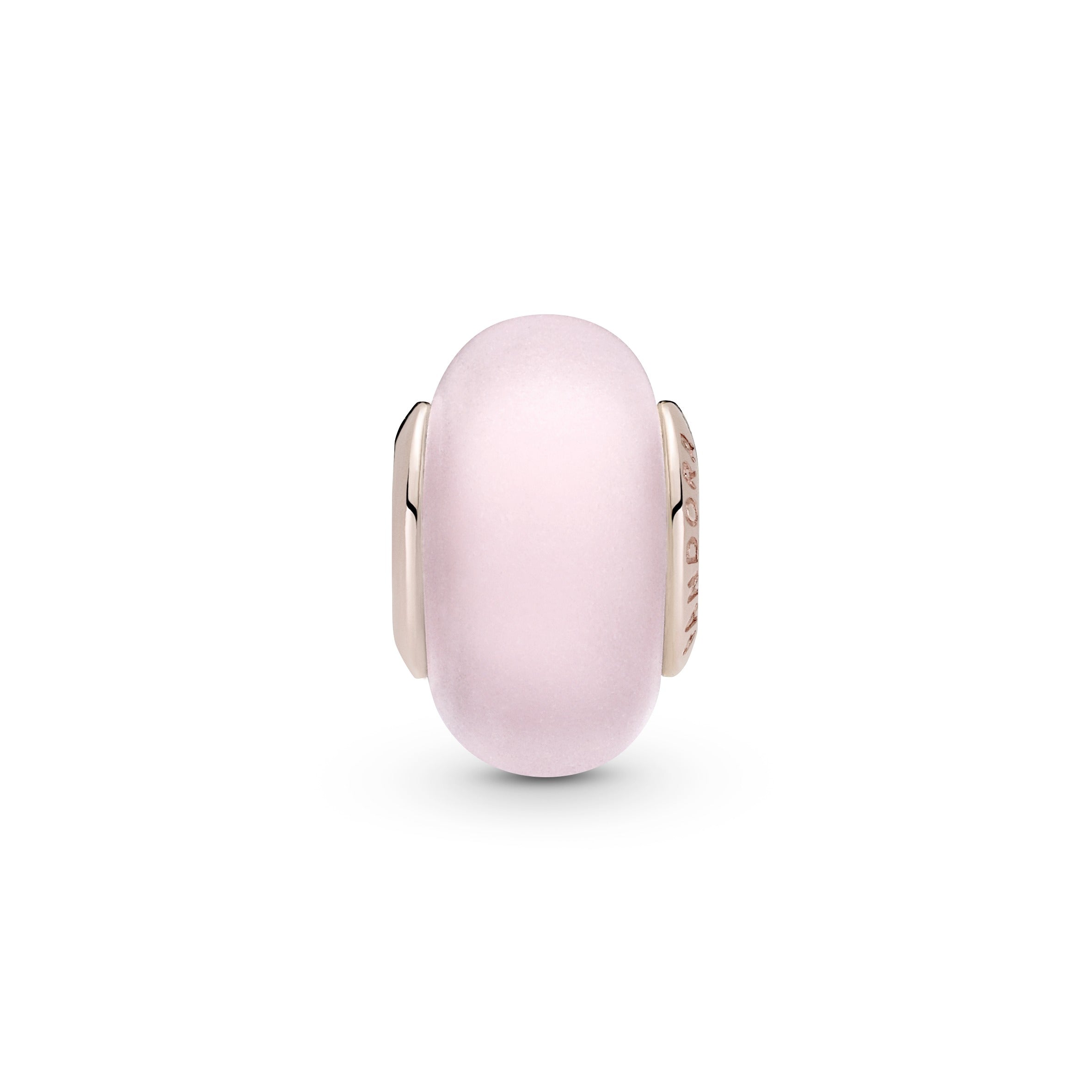 Matte Pink Murano Glass Charm