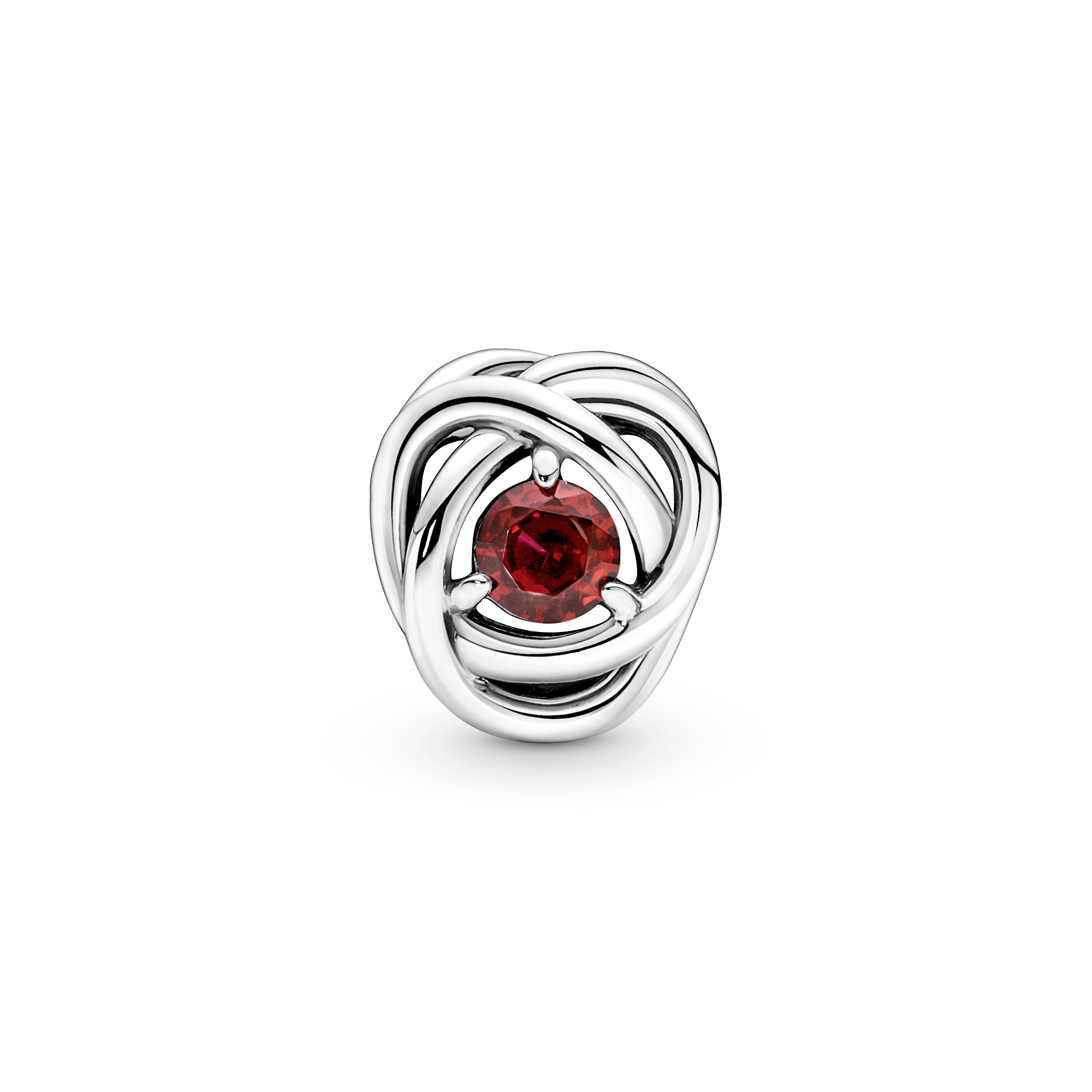 True Red Eternity Circle Charm