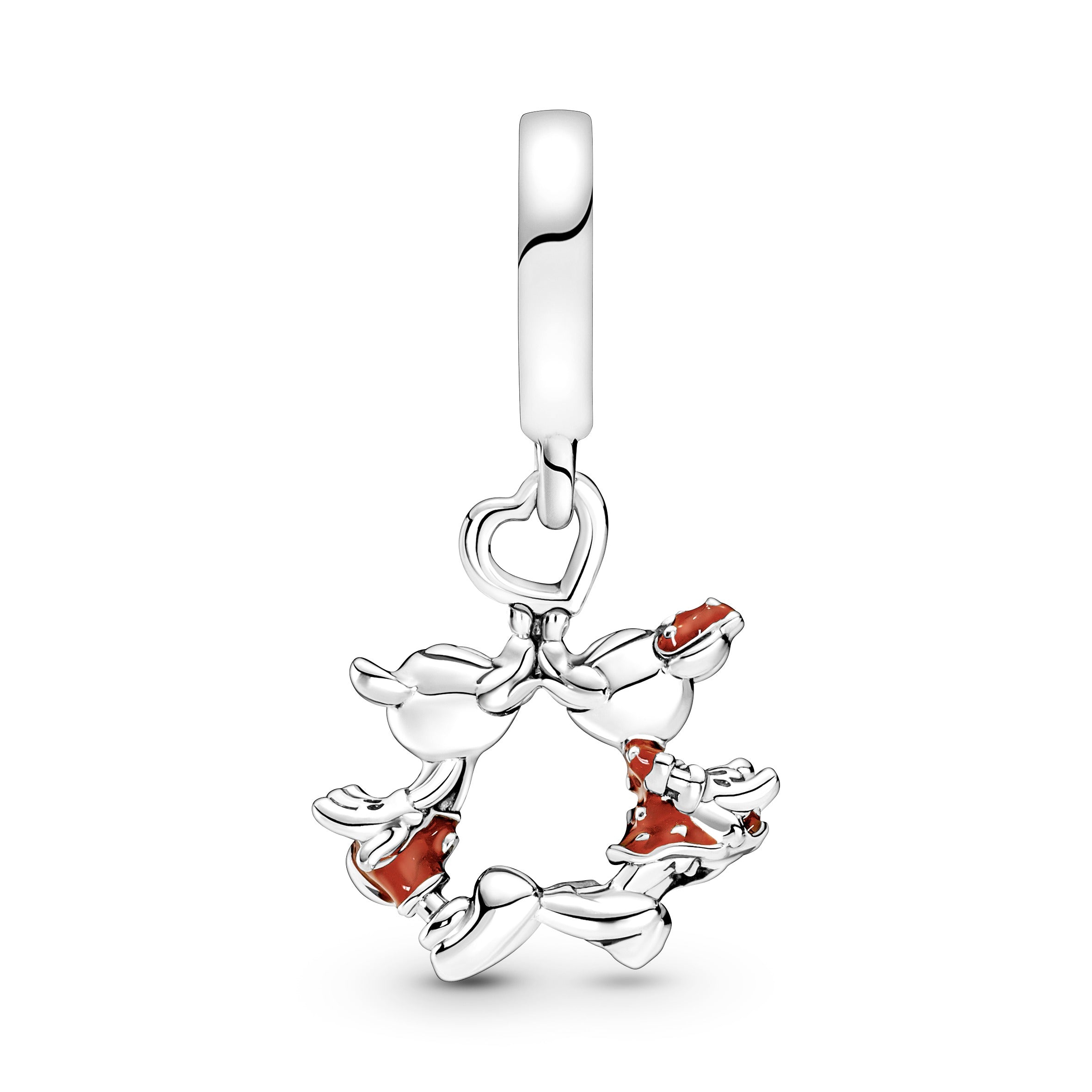 Disney Mickey Mouse & Minnie Mouse Kissing Dangle Charm