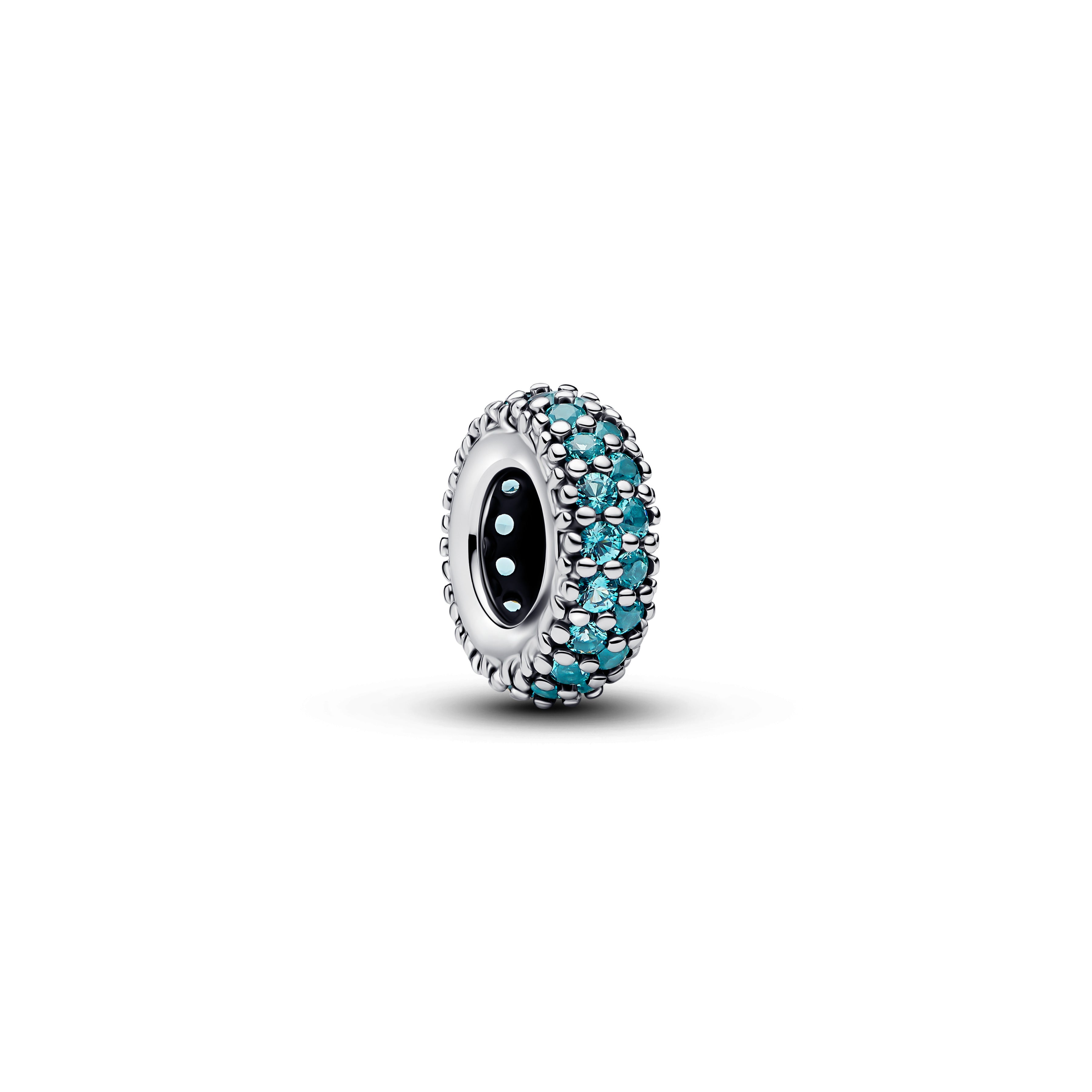 Ice Blue Stone Spacer Charm