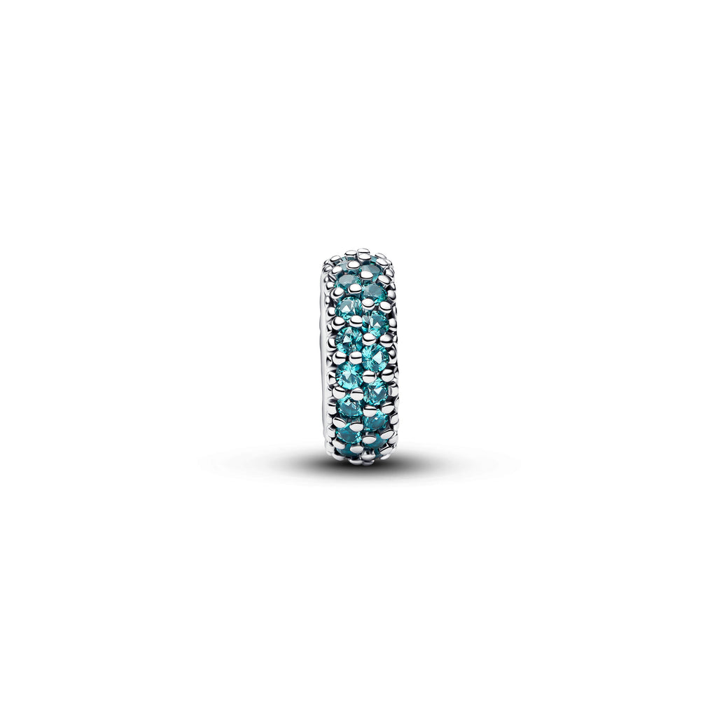 Ice Blue Stone Spacer Charm