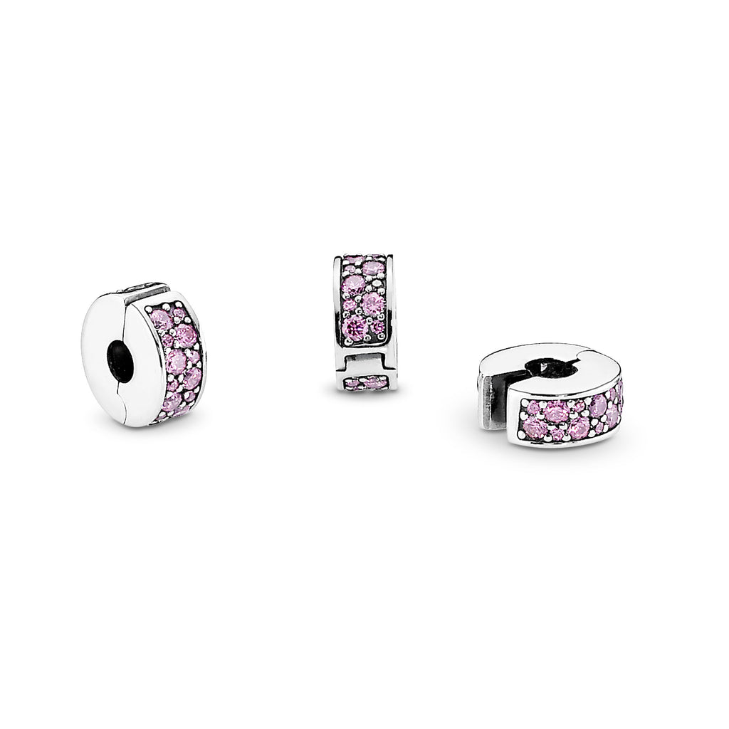 Pink Pavé Clip Charm