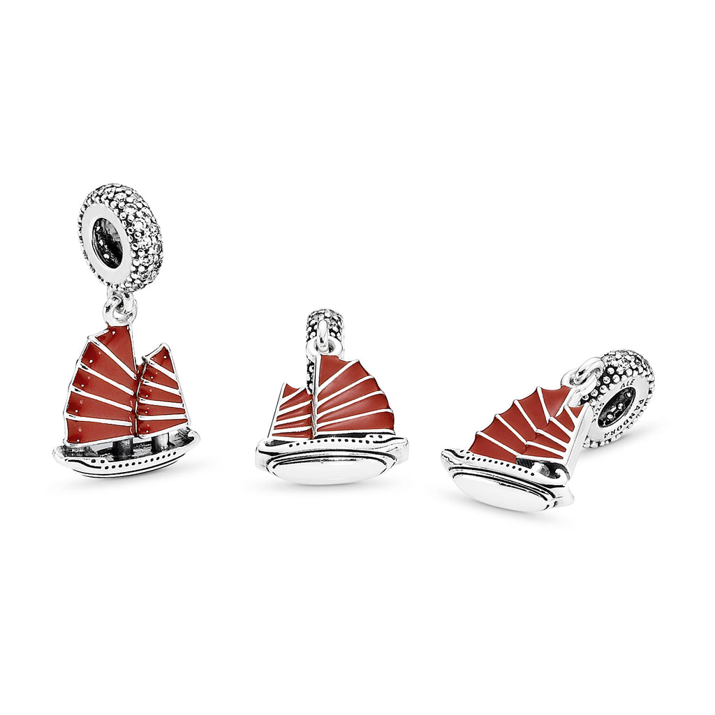 Chinese Junk Ship Dangle Charm