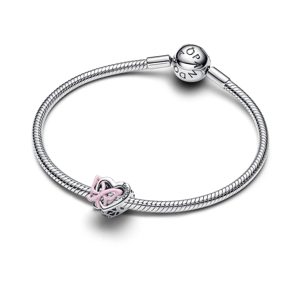 Entwined Heart & Butterfly Charm