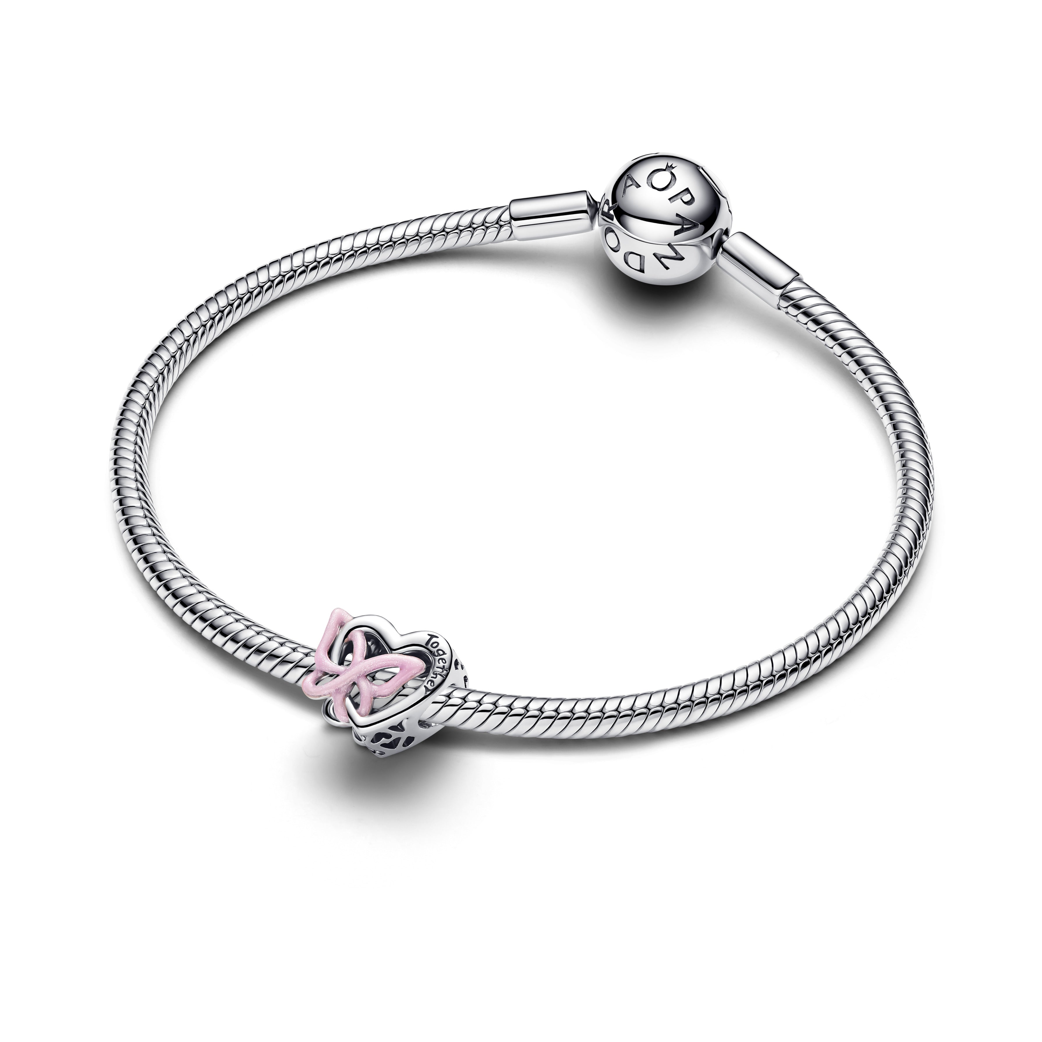 Entwined Heart & Butterfly Charm