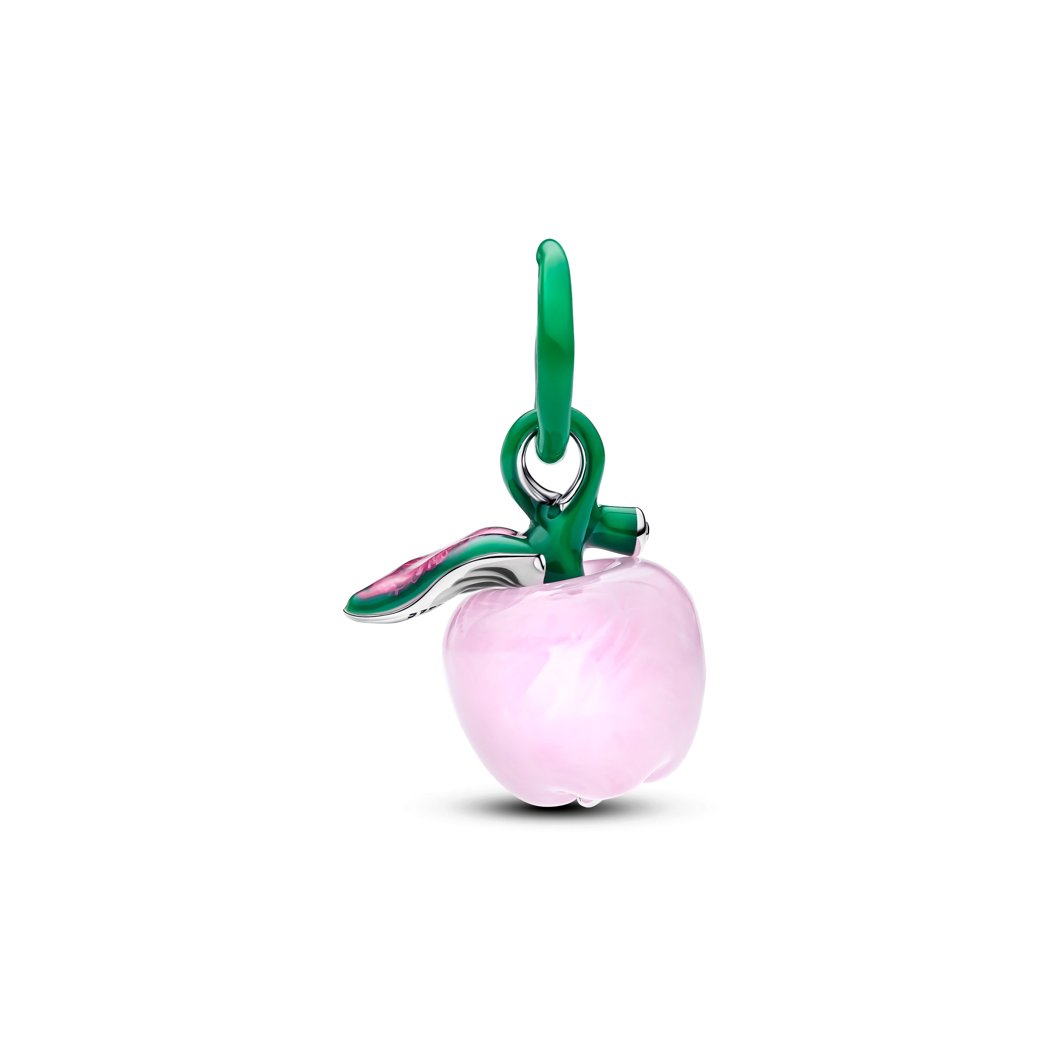 Murano Pink Apple Charm