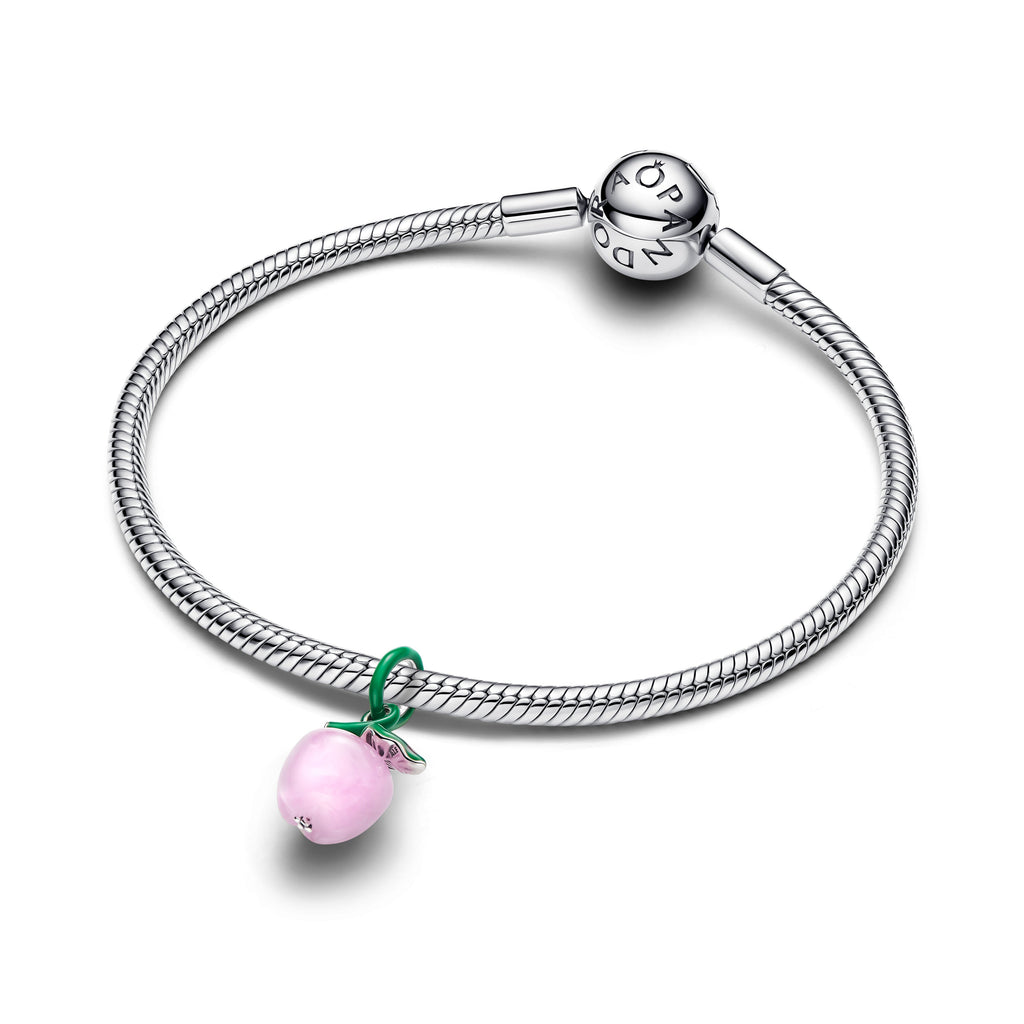 Murano Pink Apple Charm