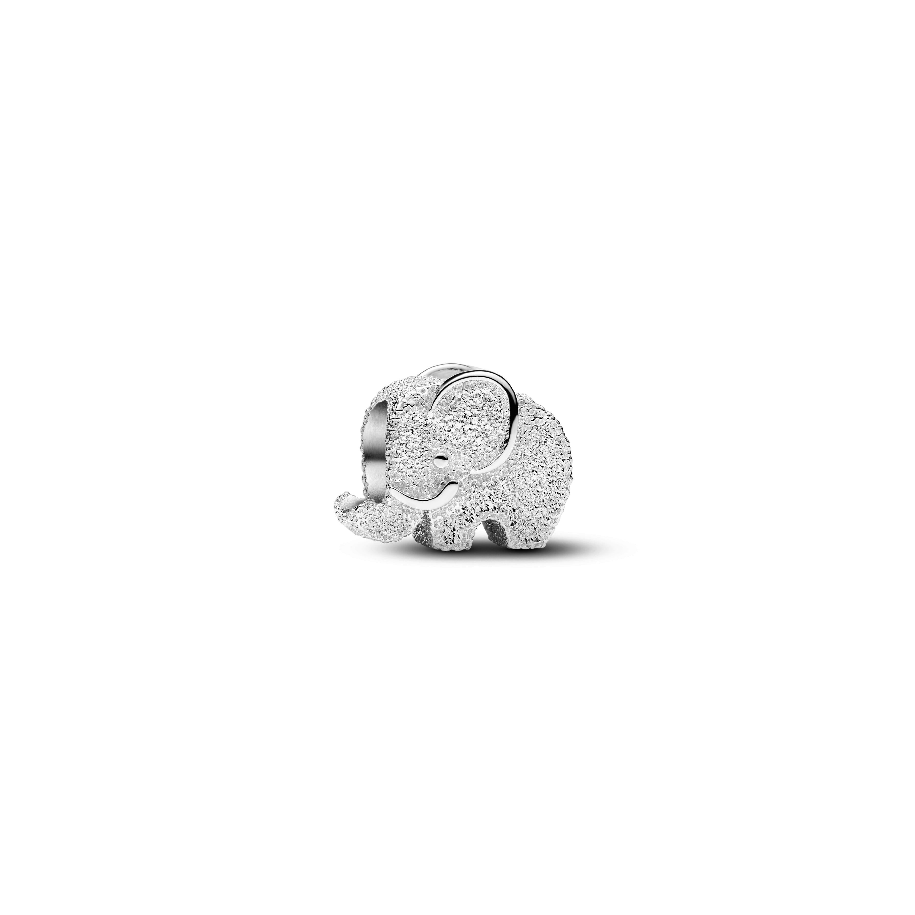 Textured Elephant Mini Charm