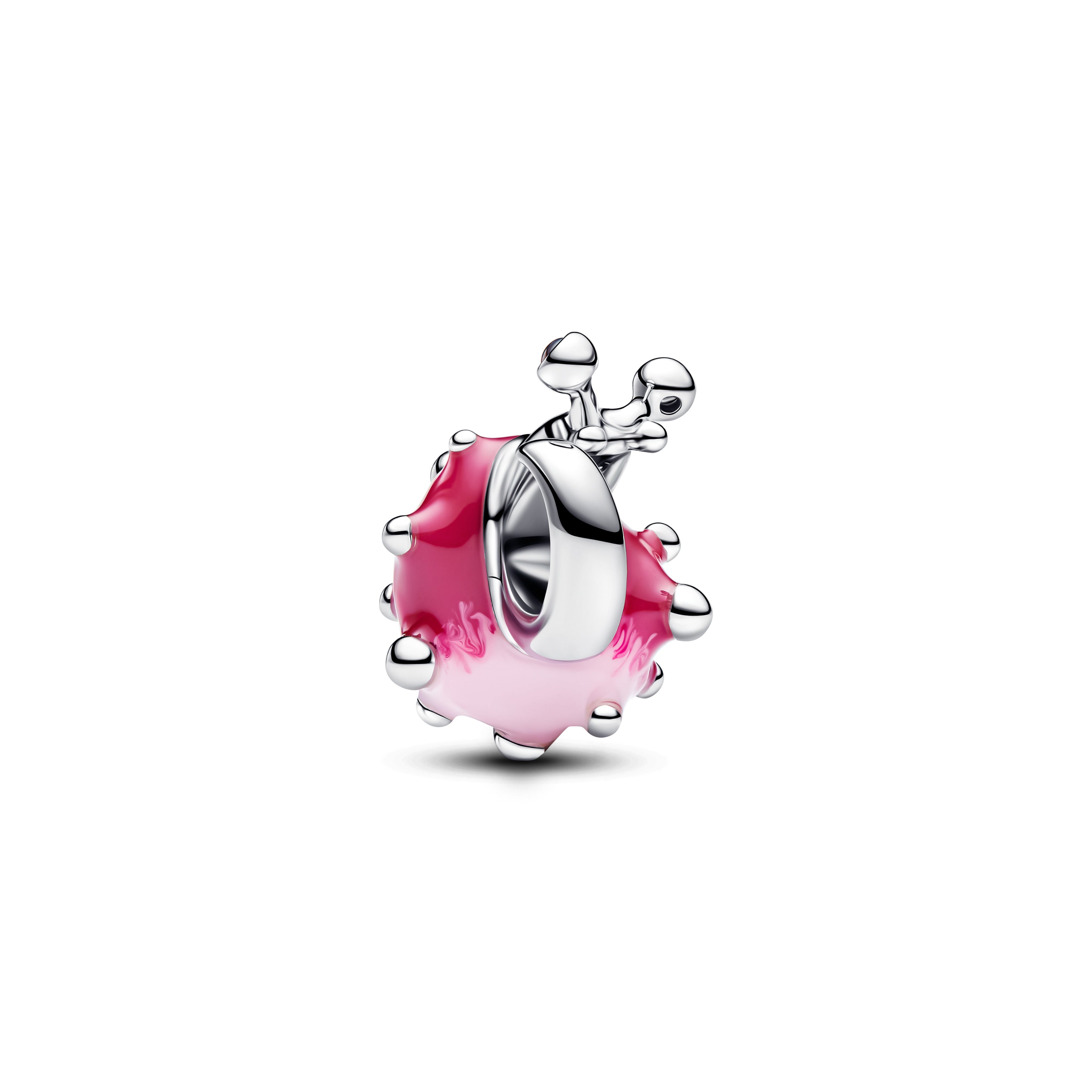 Pink Snail Charm