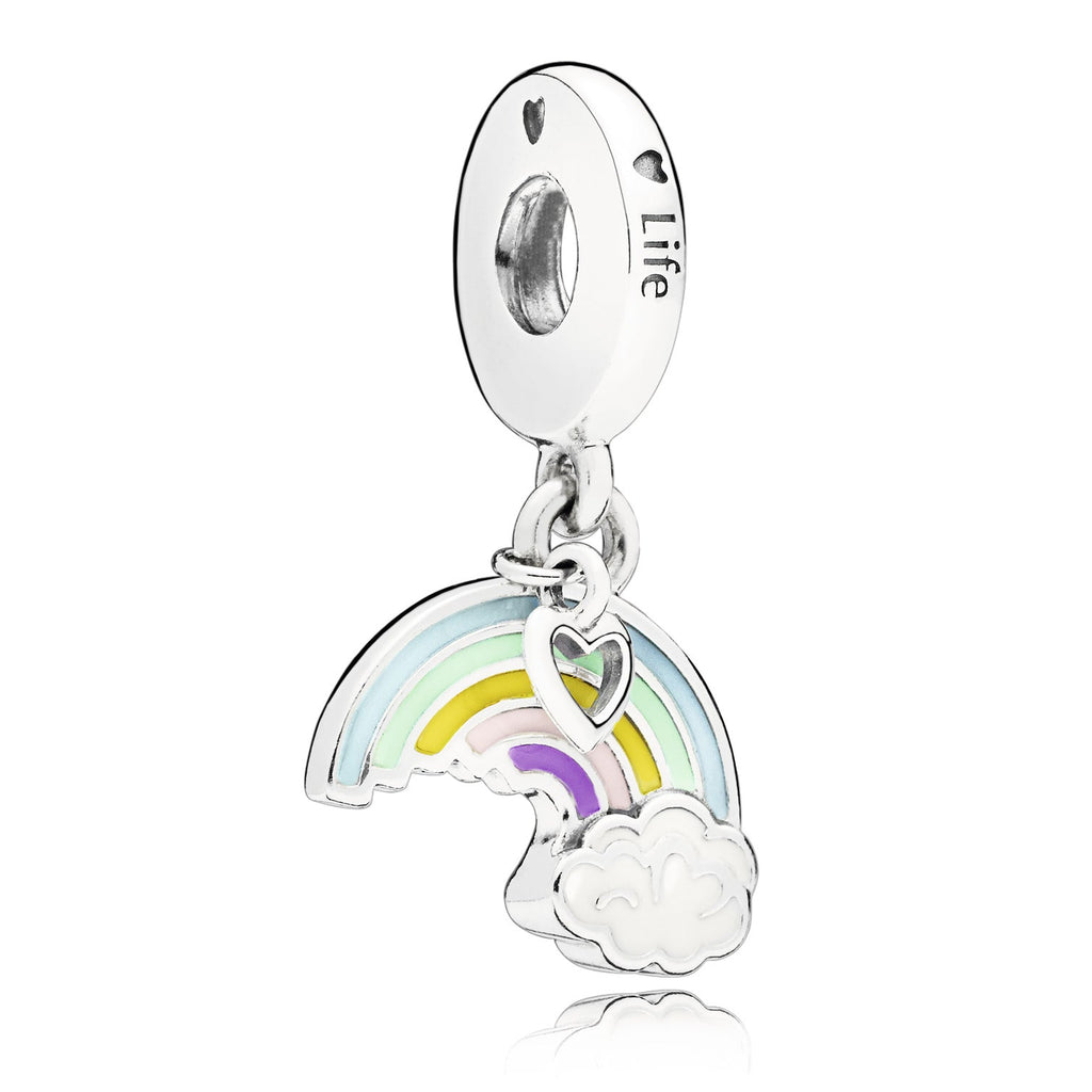 Rainbow & Cloud Dangle Charm