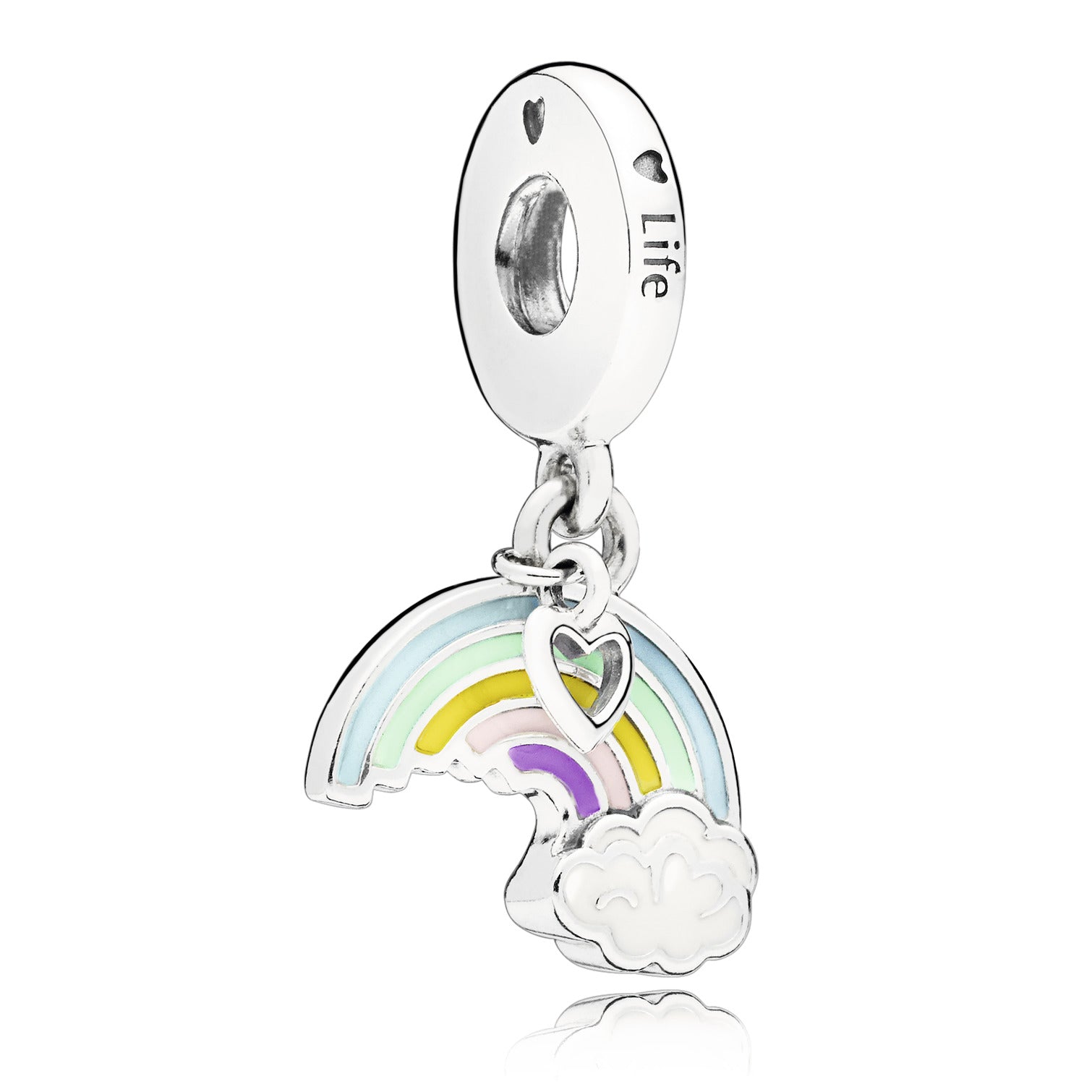 Rainbow & Cloud Dangle Charm
