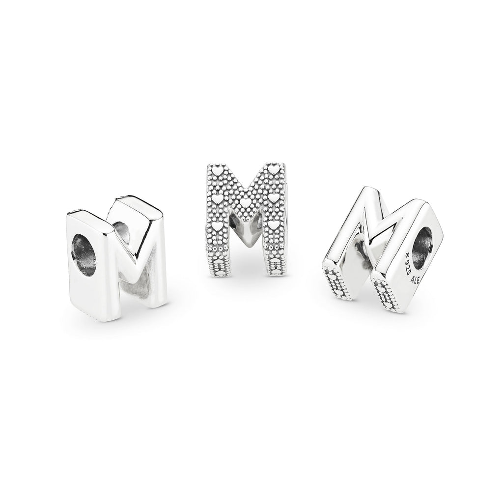 Letter M Alphabet Charm