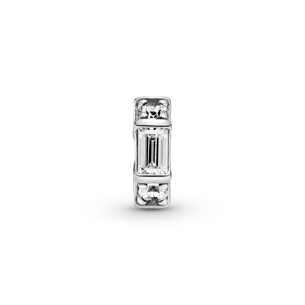 Clear Ice Cube Spacer Charm
