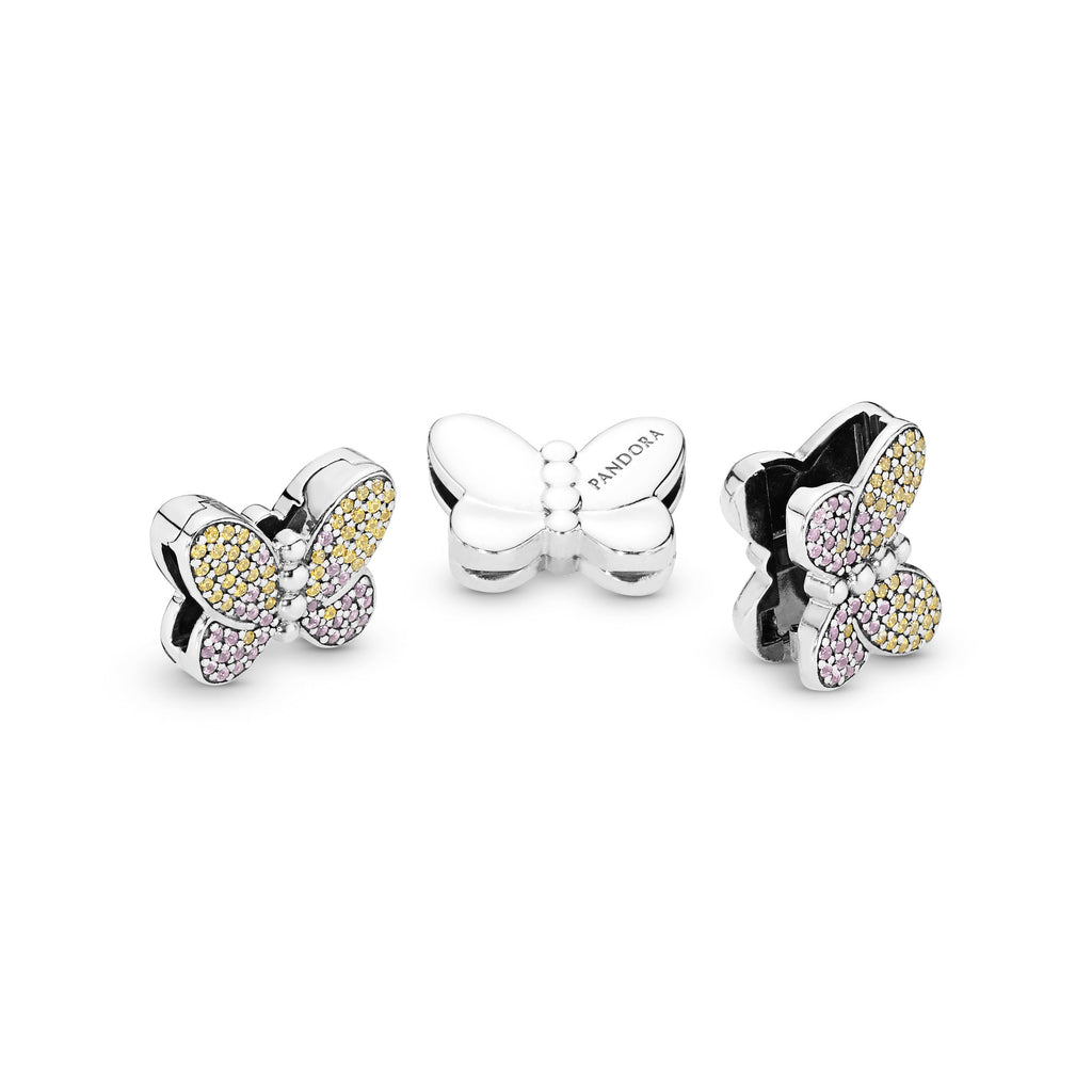 Pavé Butterfly Clip Charm