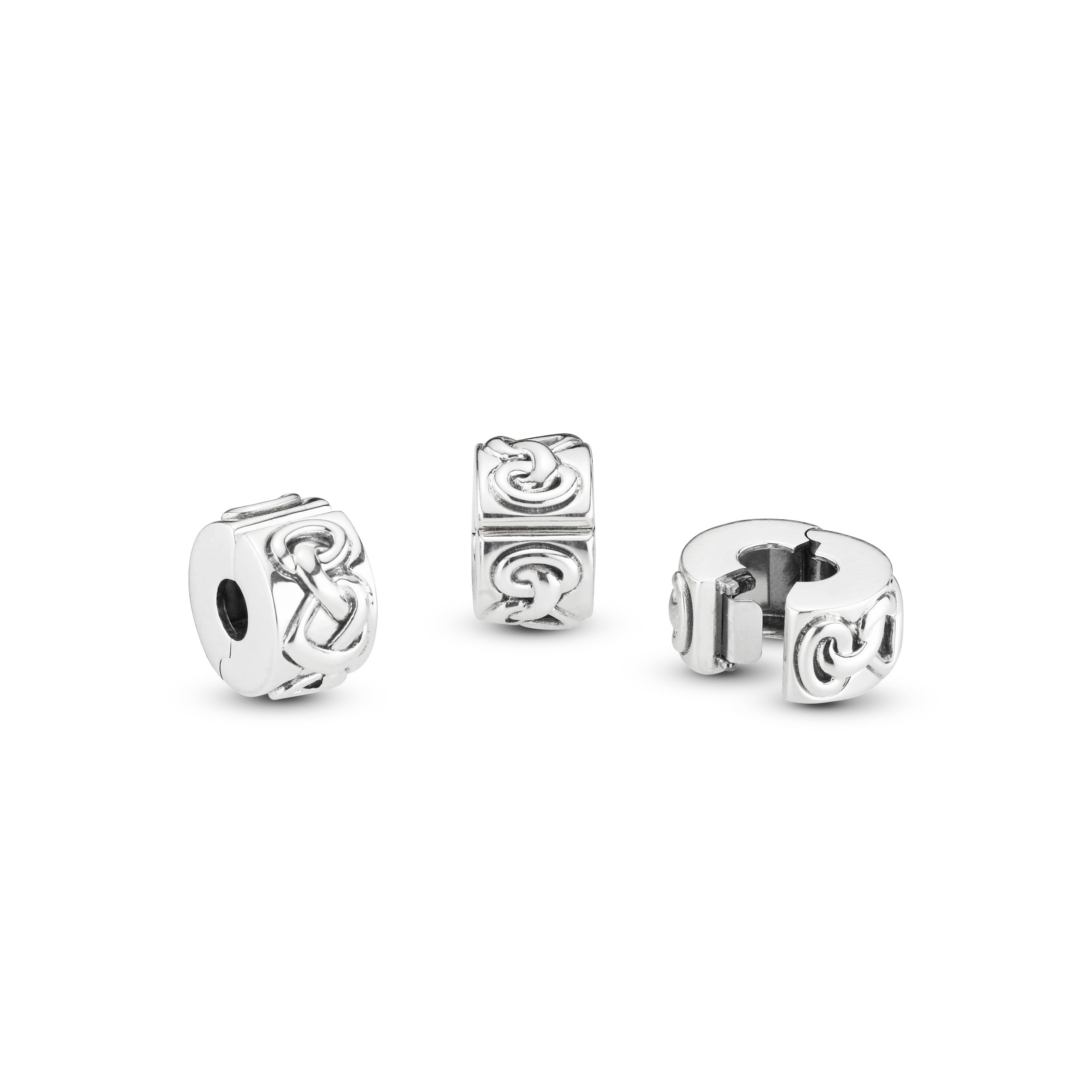 Knotted Hearts Clip Charm