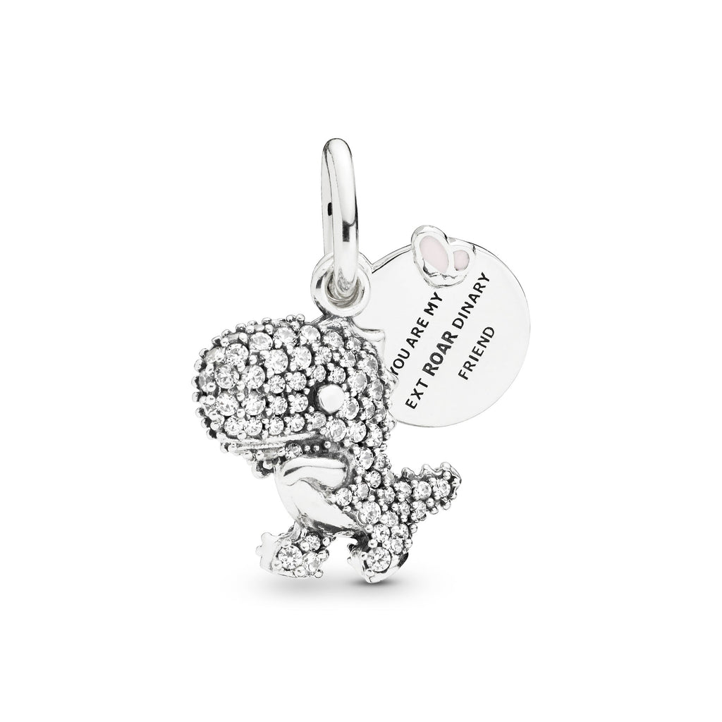 Pavé Dinosaur Dangle Charm
