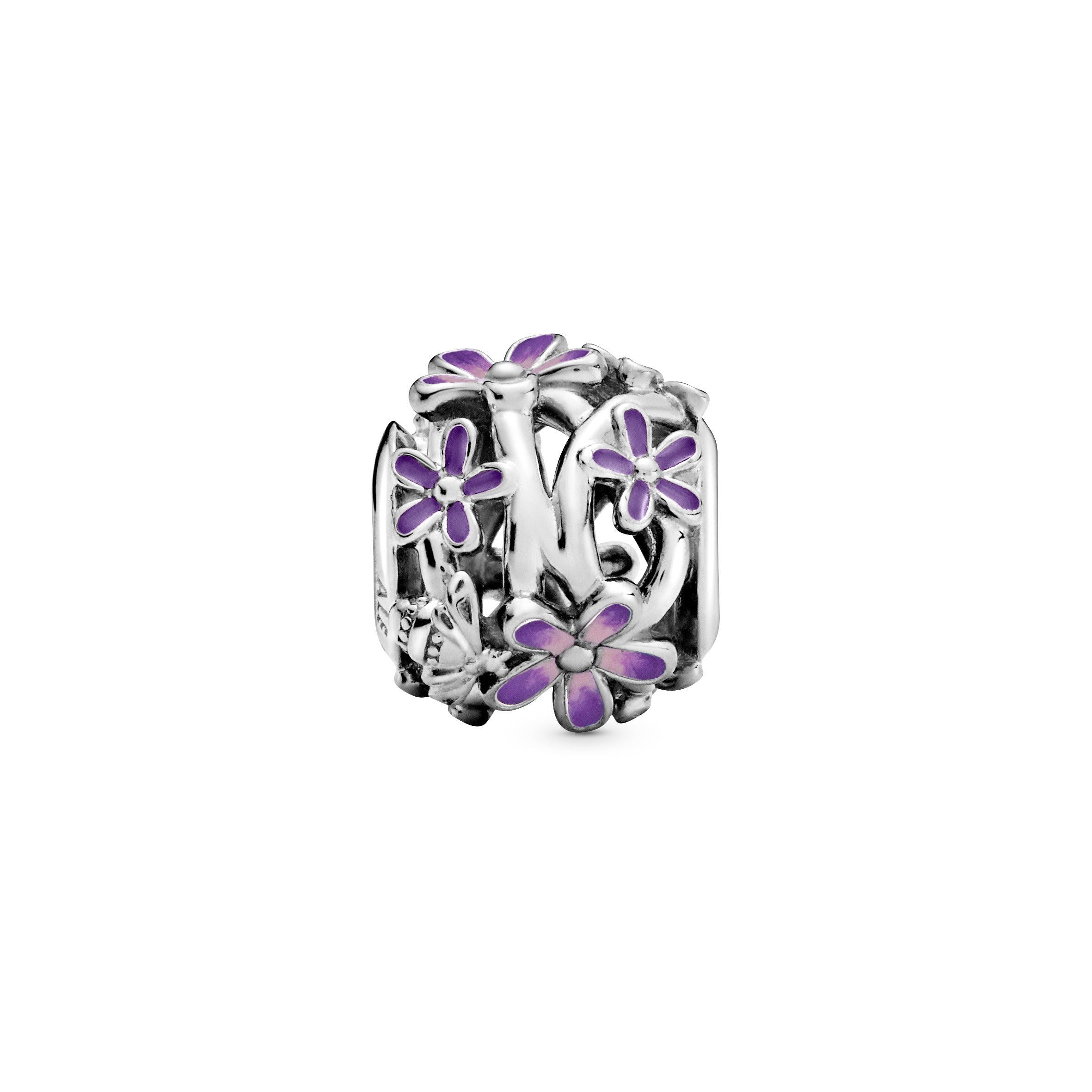 Openwork Purple Daisy Charm