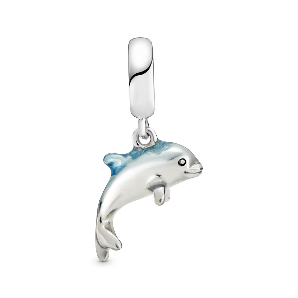 Shimmering Dolphin Dangle Charm