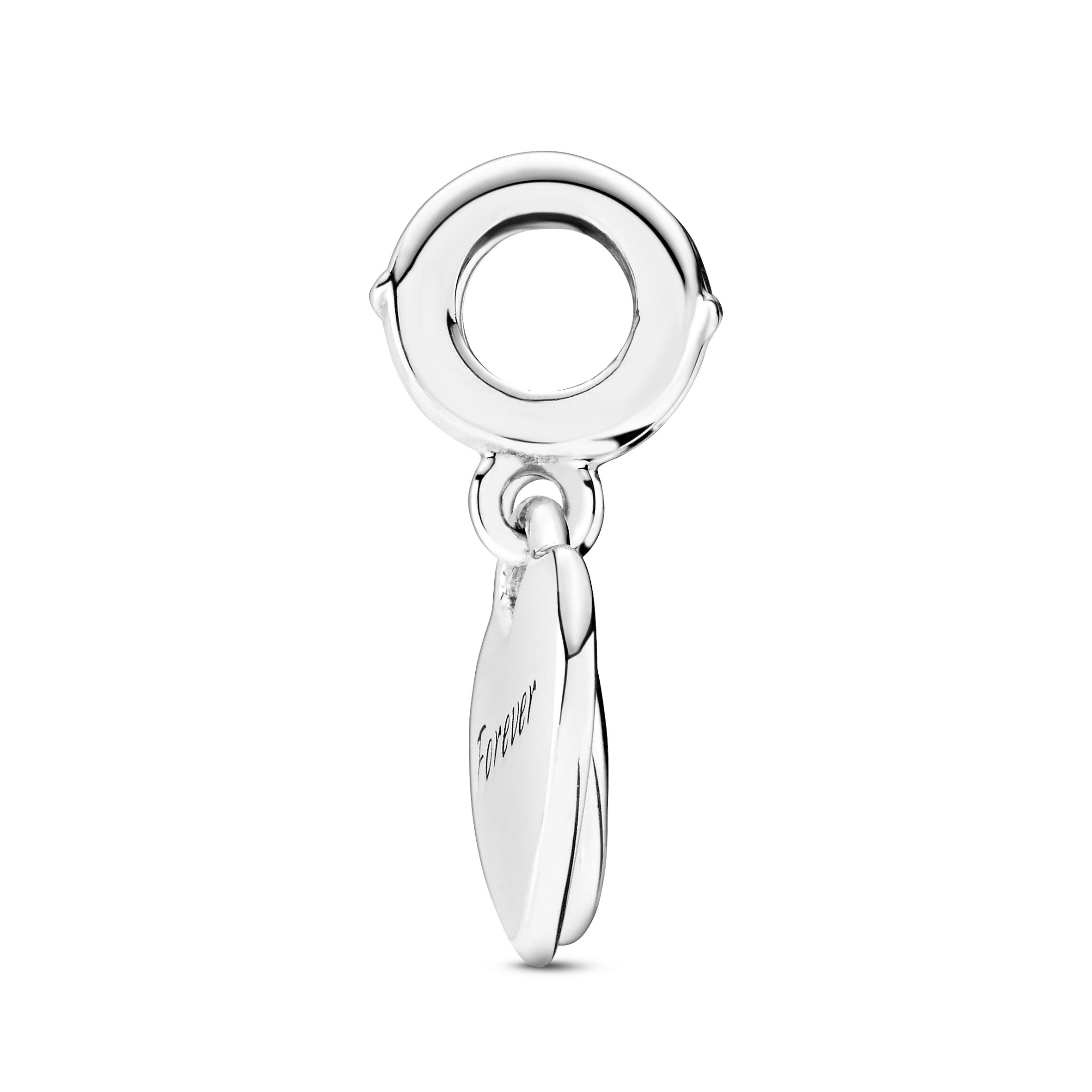 Double Heart Split Dangle Charm
