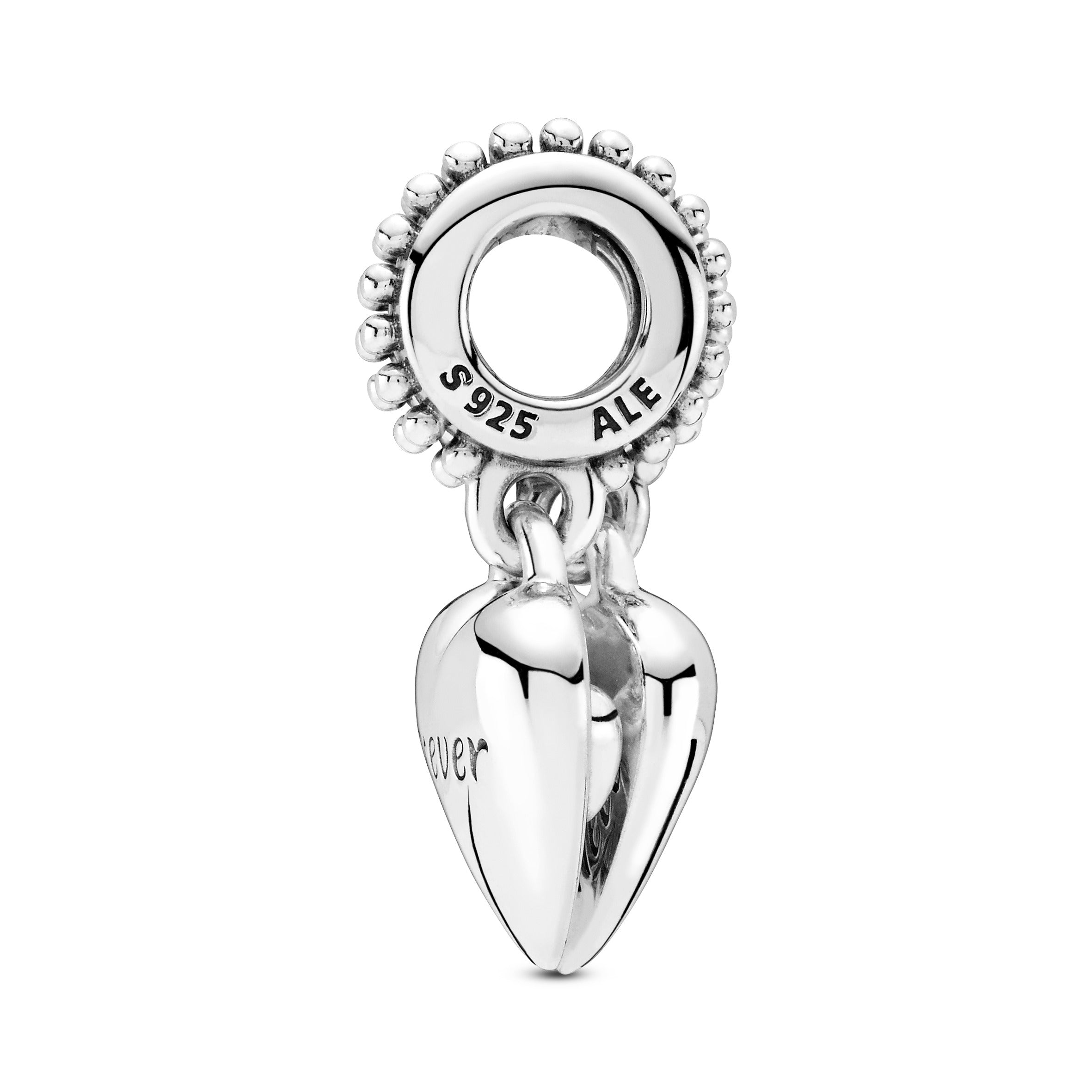 Aunt & Niece Split Heart Dangle Charm