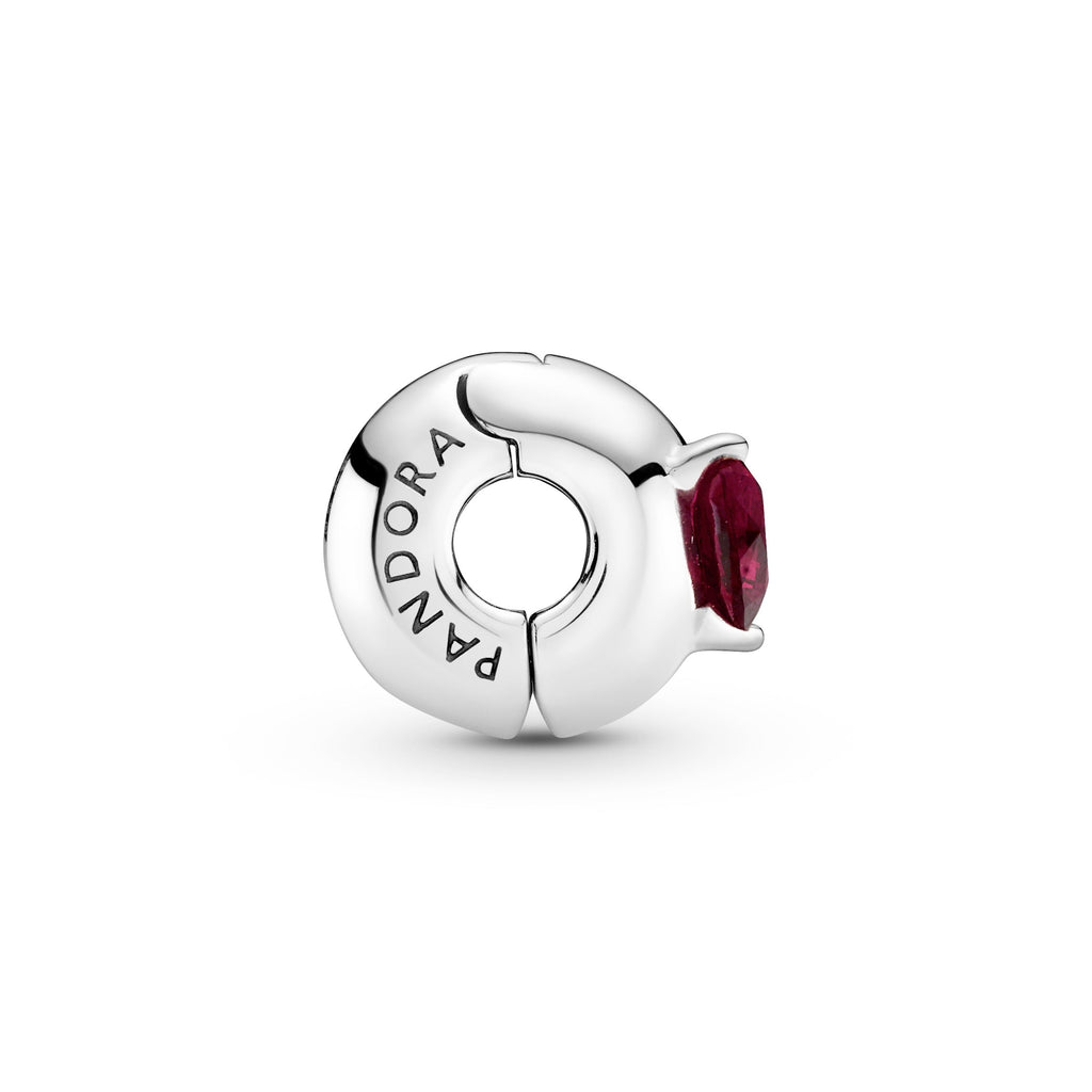Red Heart Solitaire Clip Charm