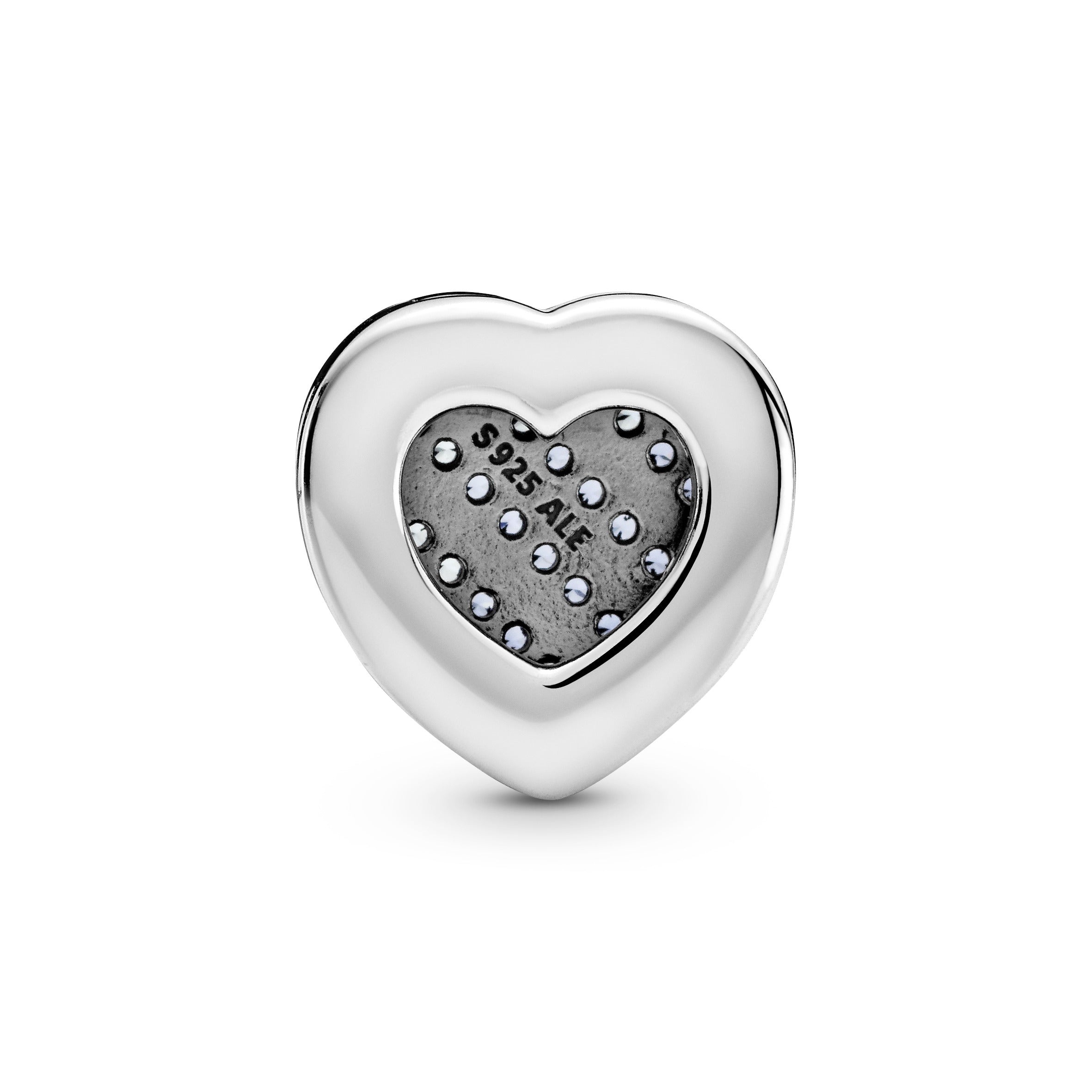 Pandora Reflexions Blue Pavé Heart Clip Charm