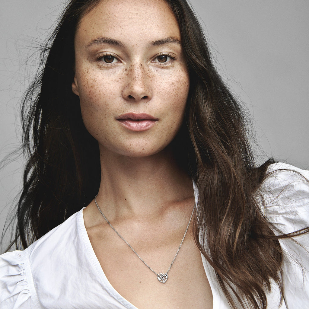 Heart Family Tree Collier Necklace